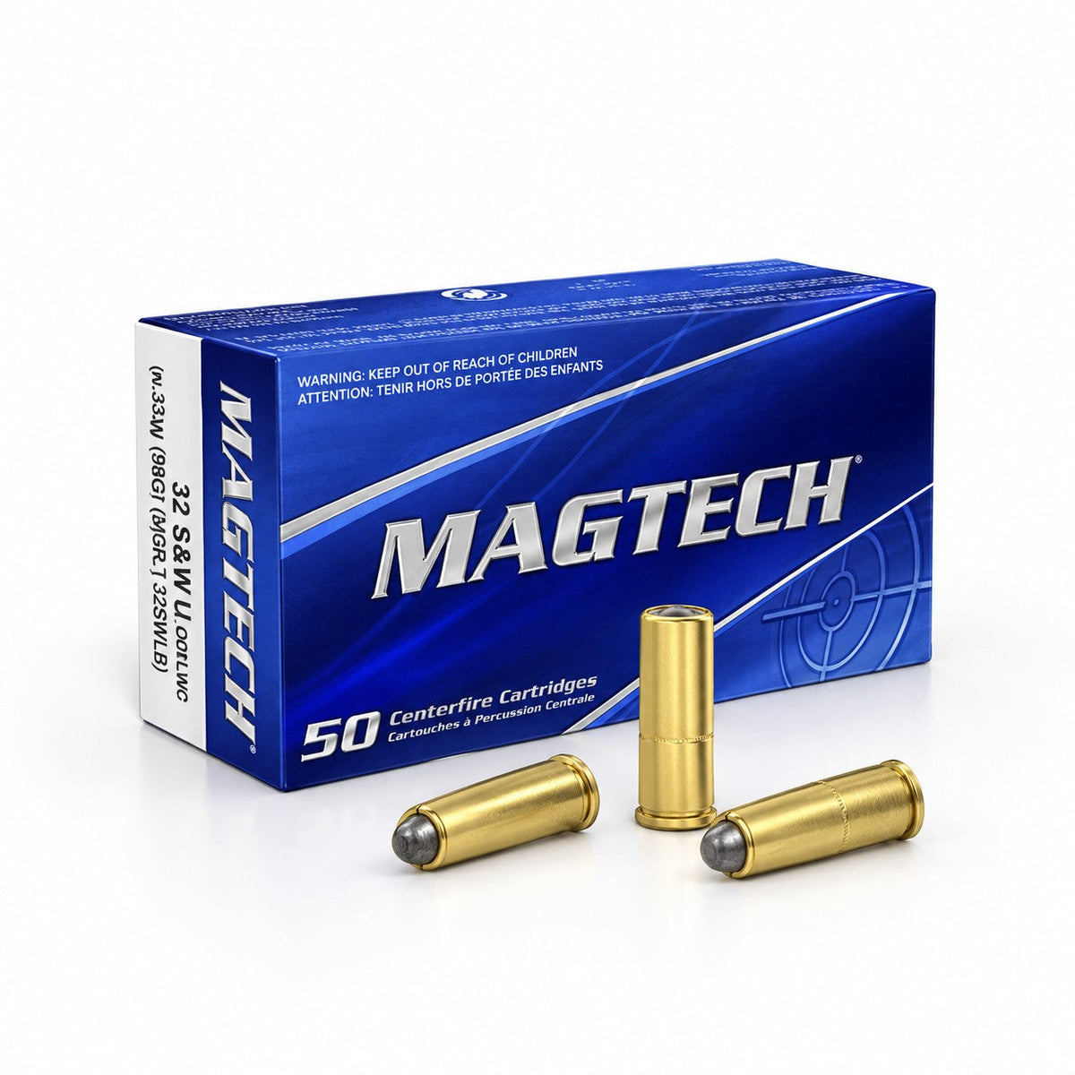 .32 S&W Long ammunition från Magtech