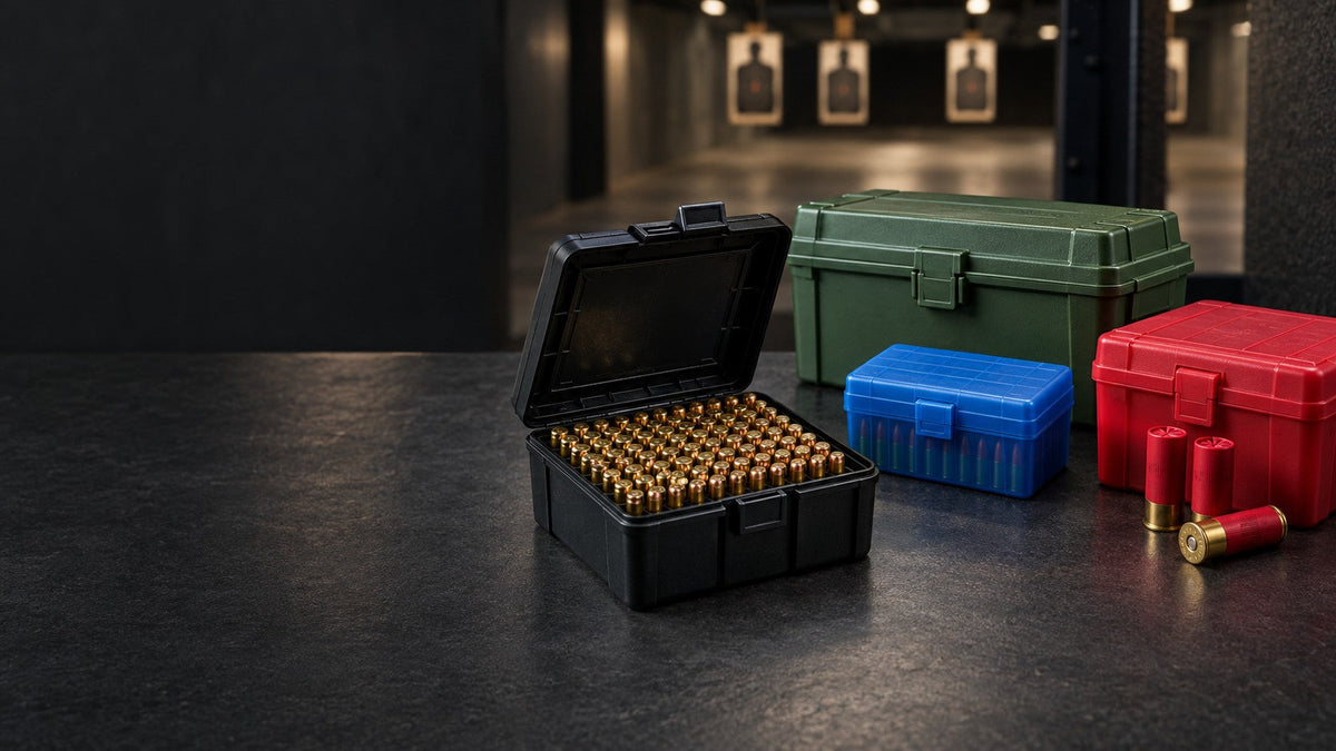 Patronförvaring – patronaskar och ammunitionsboxar för pistol, gevär och hagel
