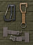 5.11 Hardpoint-karbinhakar och Snigel Herma T-bar set på en MOLLE-panel