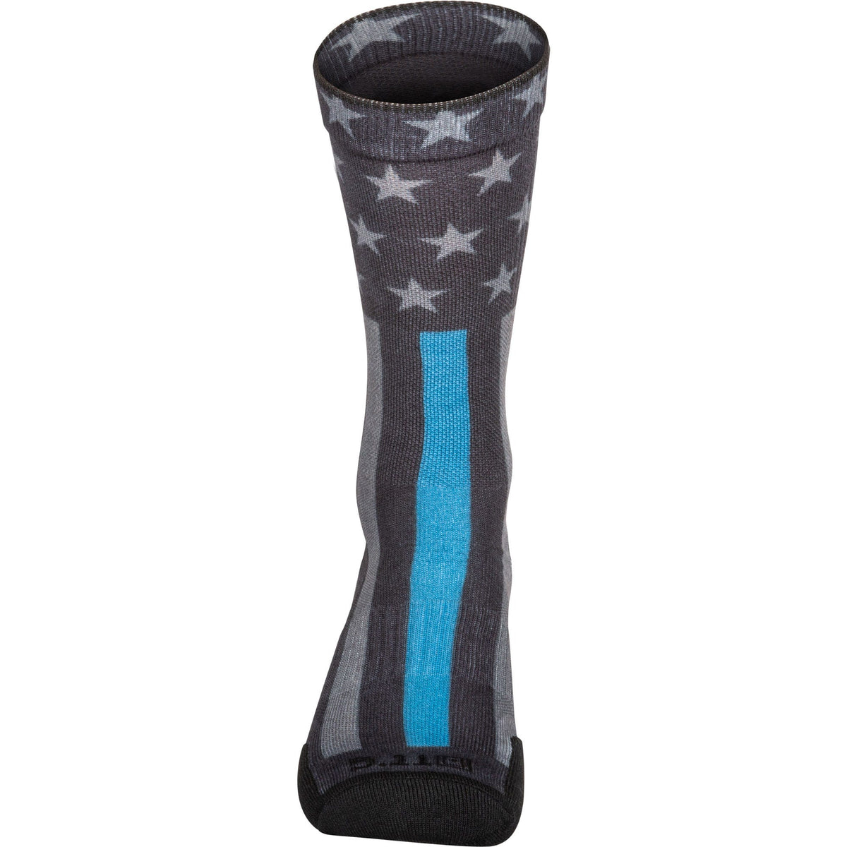 5.11 Sock & Awe Crew Thin Blue Line strumpor i Black