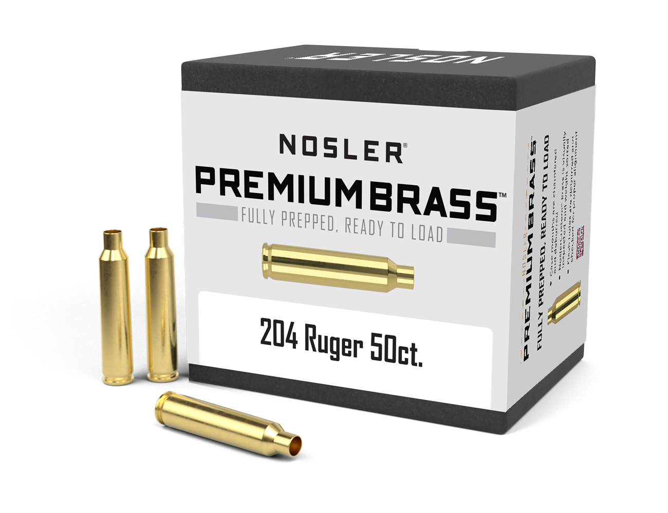 Nosler - Hylsa - 204 Ruger - Premium Brass - 50st/ask