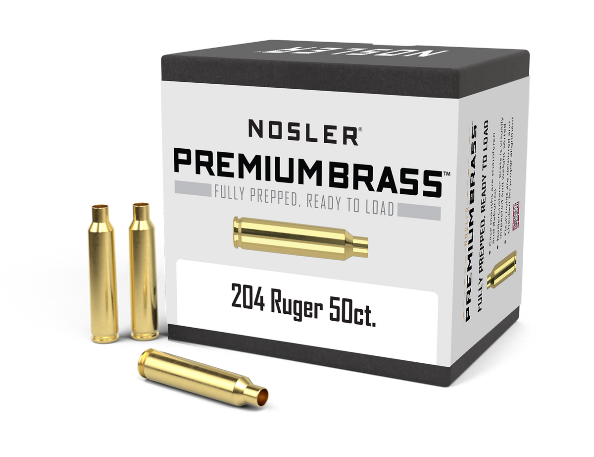 Nosler - Hylsa - 204 Ruger - Premium Brass - 50st/ask