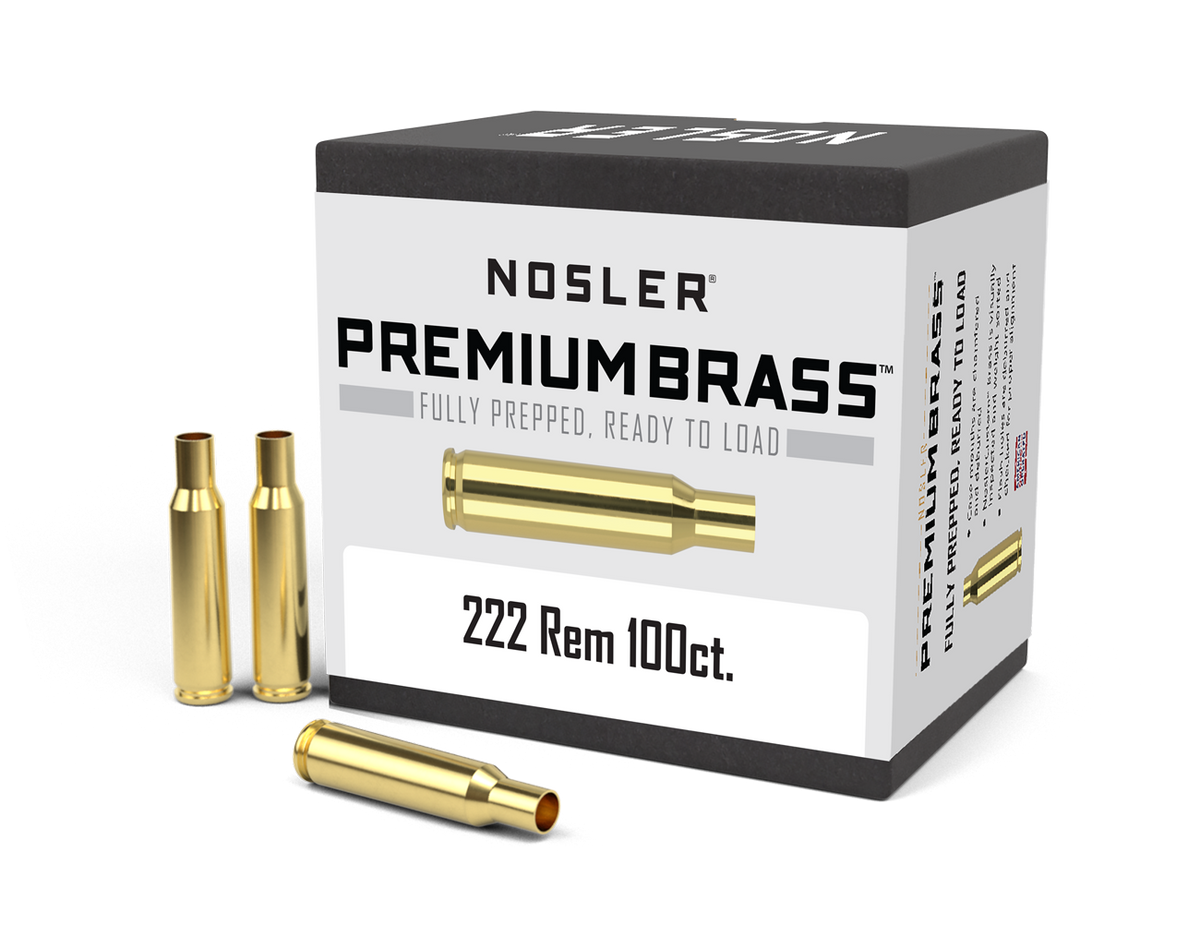 Nosler - Hylsa - .222 Remington - Premium Brass - 100st/ask
