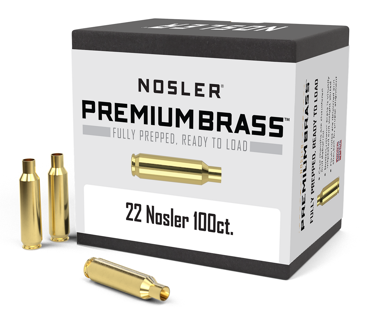 Nosler - Hylsa - 22 Nosler - Premium Brass - 100st/ask
