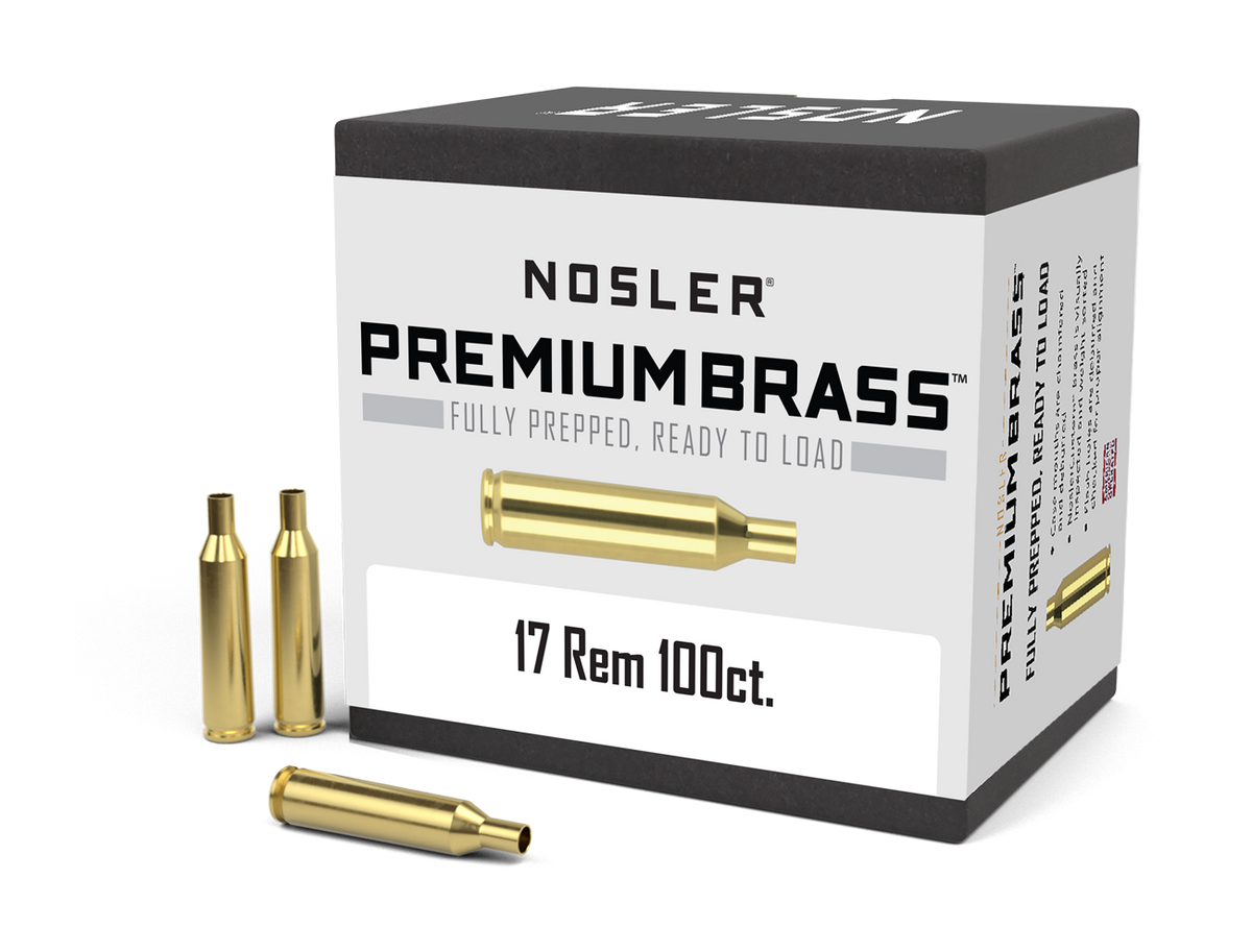 Nosler - Hylsa - 17 Remington - Premium Brass - 100st/ask