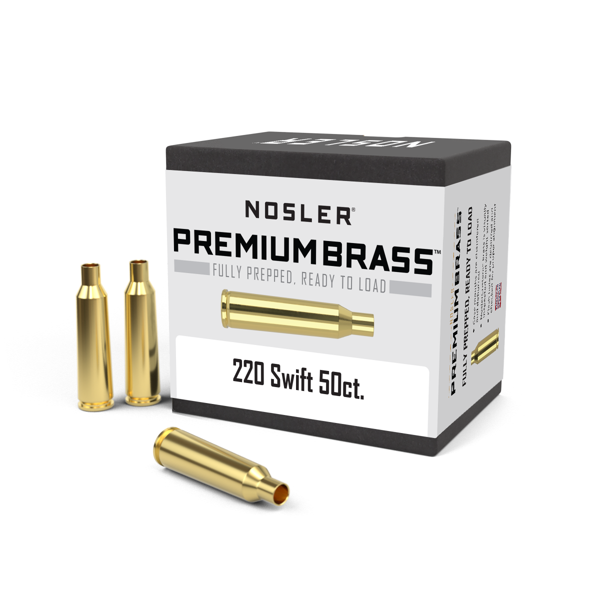 Nosler - Hylsa - 220 Swift - Premium Brass - 50st/ask