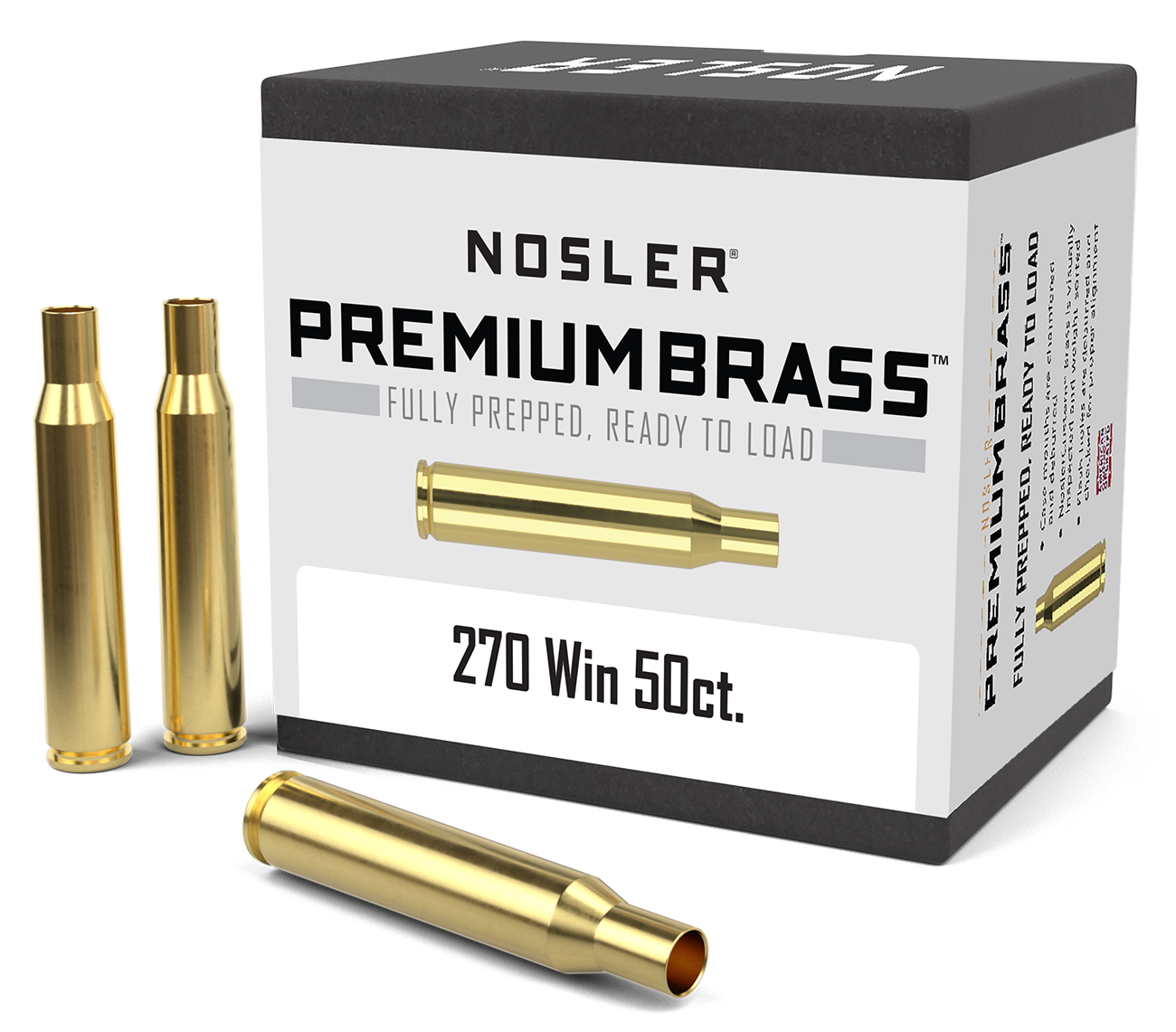 Nosler - Hylsa - .270 Winchester - Premium Brass - 50st/ask