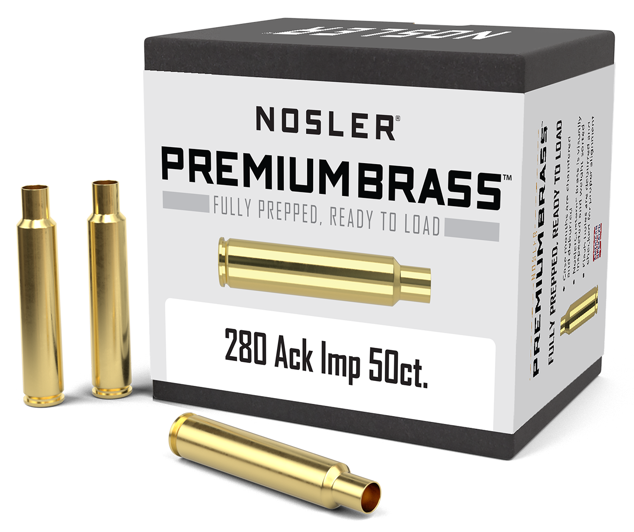 Nosler - Hylsa - .280 Ackley Improved - Premium Brass - 50st/ask