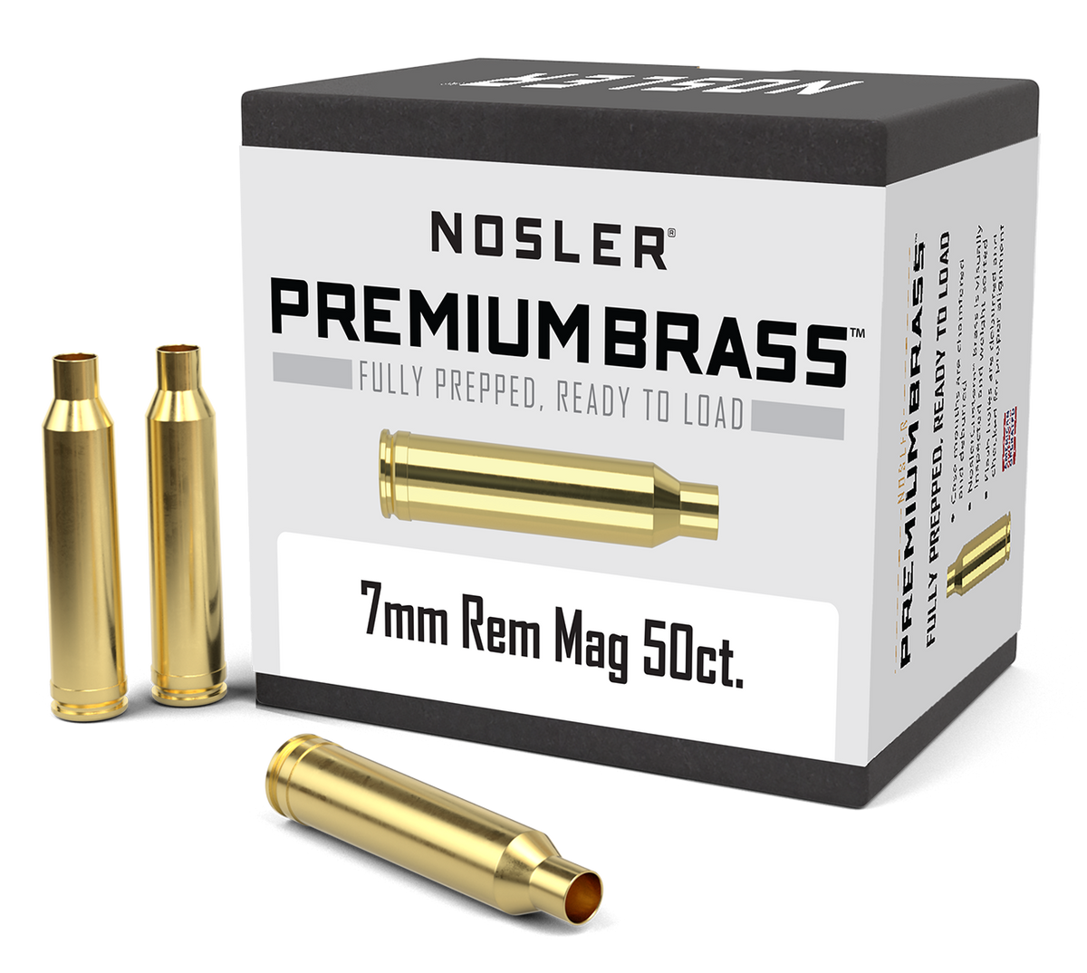 Nosler - Hylsa - 7mm Remington Magnum - Premium Brass - 50st/ask