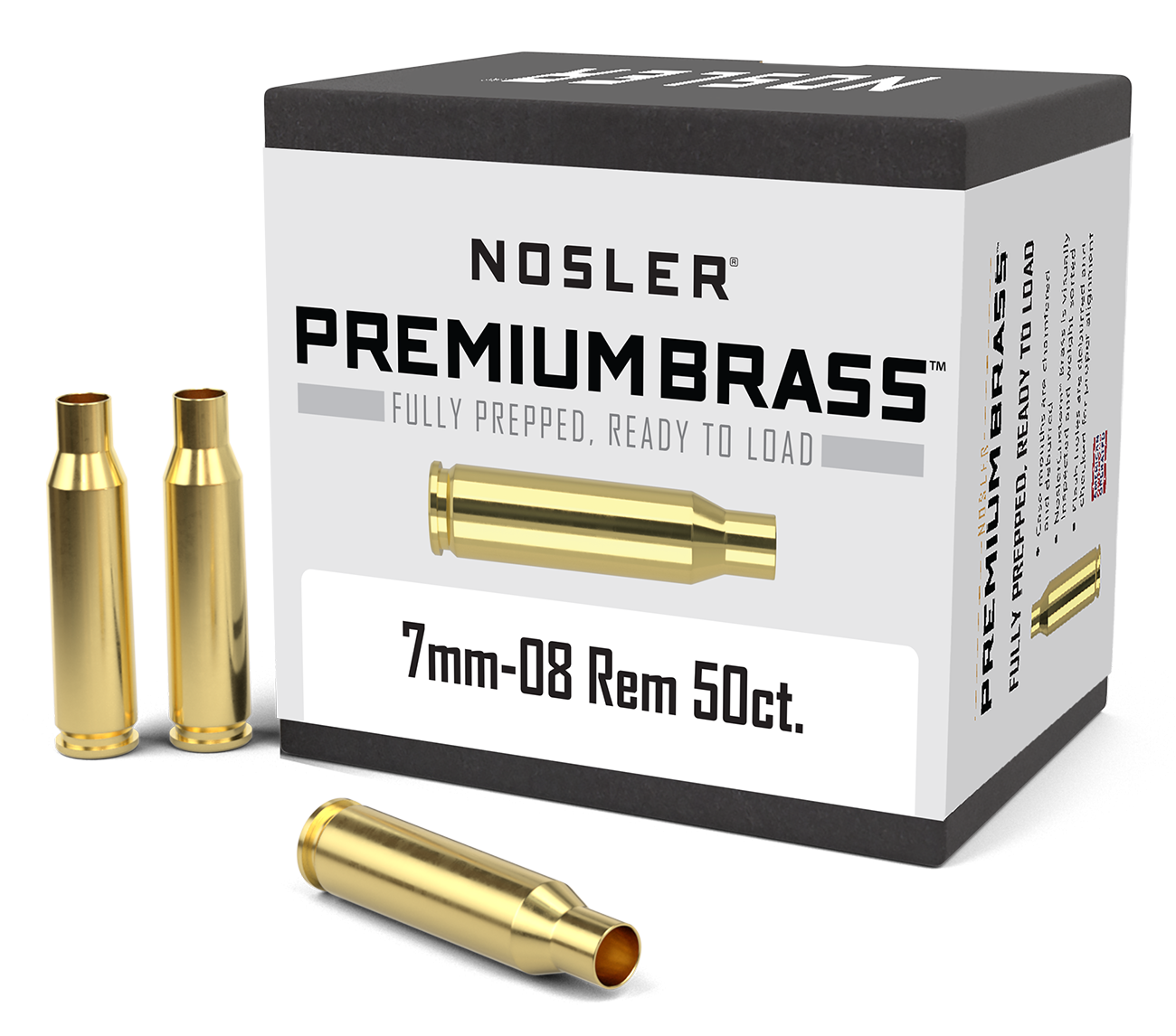 Nosler - Hylsa - 7mm-08 Remington - Premium Brass - 50st/ask