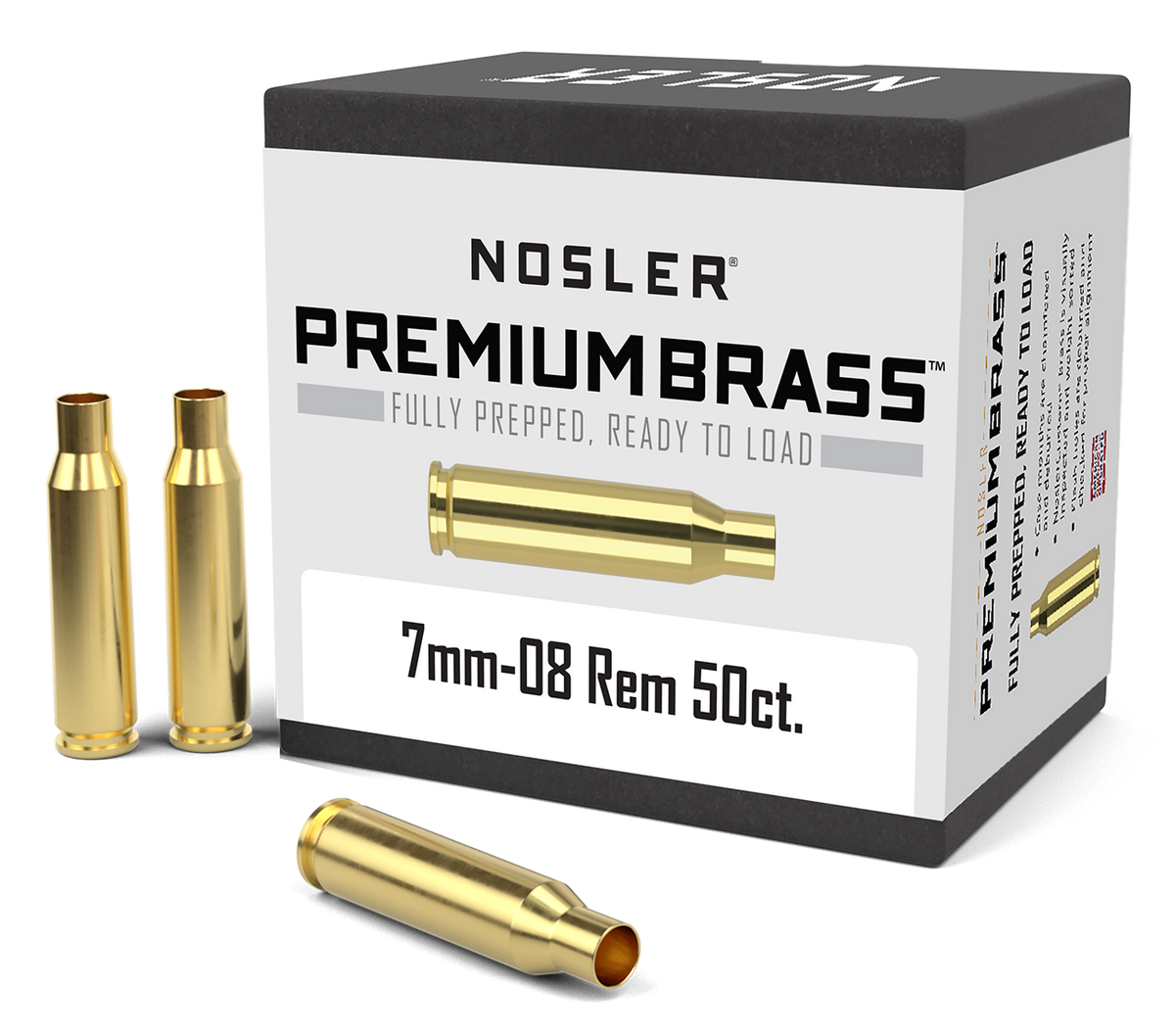 Nosler - Hylsa - 7mm-08 Remington - Premium Brass - 50st/ask