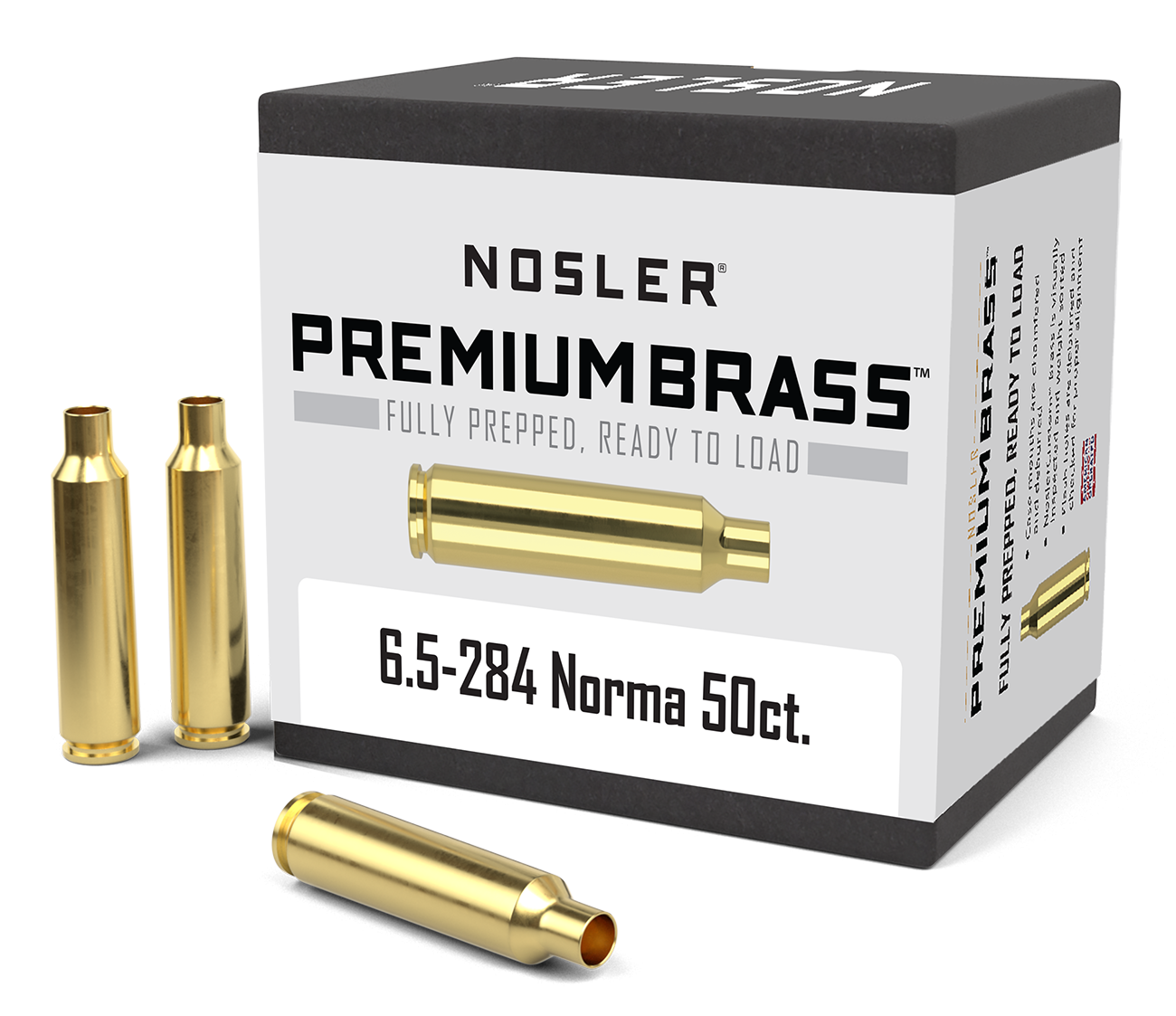 Nosler - Hylsa - 6.5-284 Norma - Premium Brass - 50st/ask