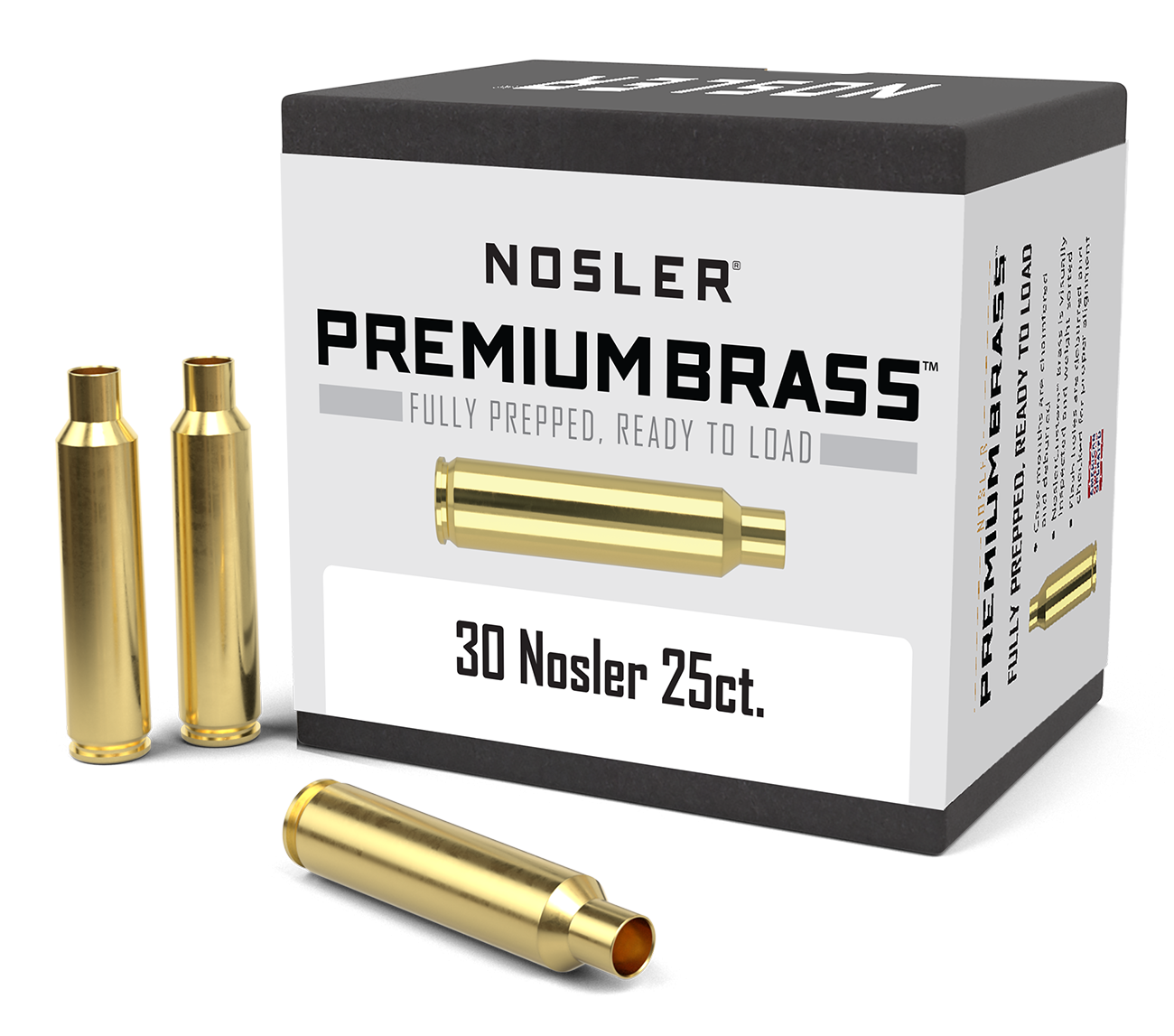 Nosler - Hylsa - 30 Nosler - Premium Brass - 25st/ask