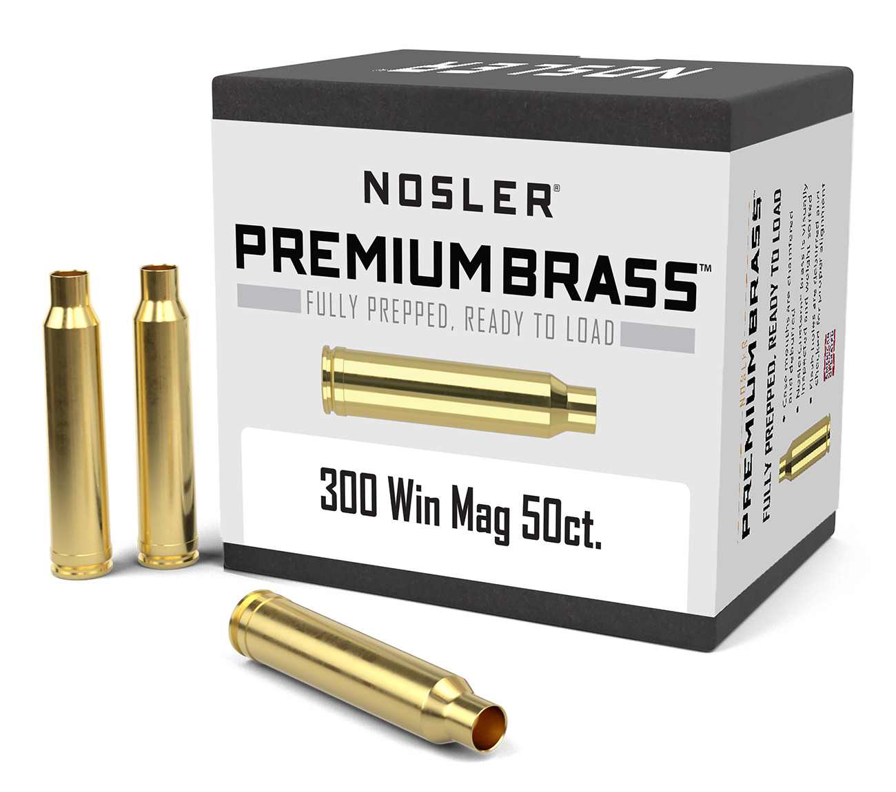 Nosler - Hylsa - .300 Winchester Magnum - Premium Brass - 50st/ask