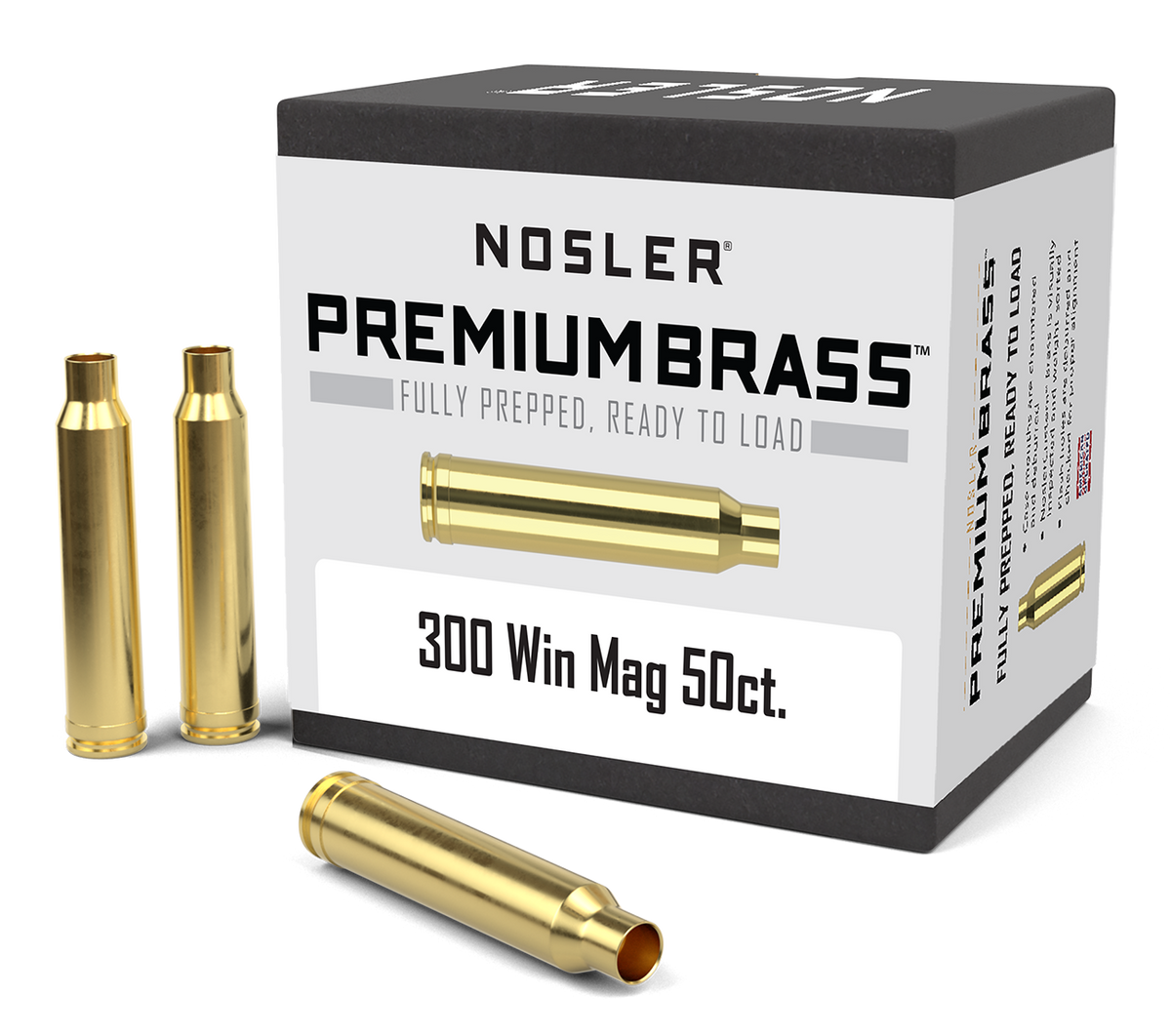 Nosler - Hylsa - .300 Winchester Magnum - Premium Brass - 50st/ask