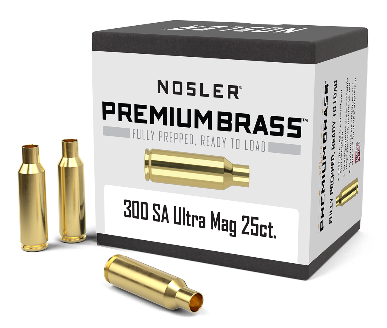 Nosler - Hylsa - .300 Remington Short Action Ultra Magnum - Premium Brass - 25st/ask