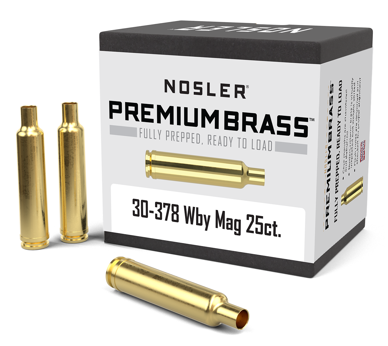 Nosler - Hylsa - 30-378 Weatherby Magnum - Premium Brass - 25st/ask