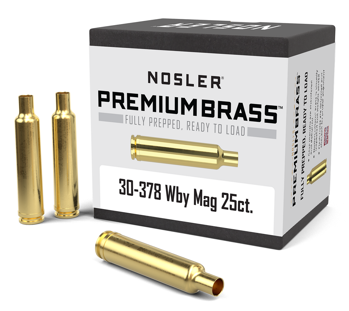Nosler - Hylsa - 30-378 Weatherby Magnum - Premium Brass - 25st/ask
