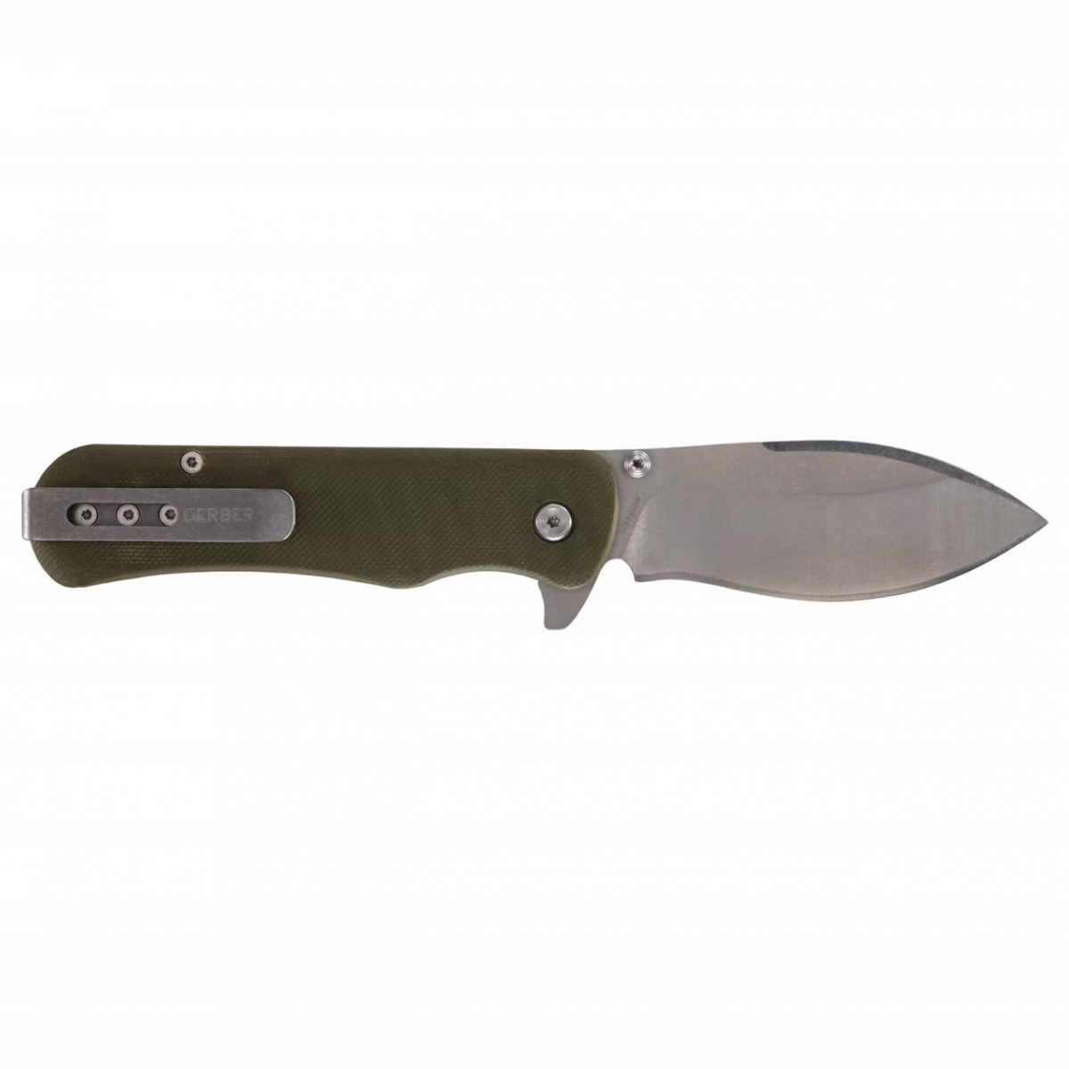 Gerber Confidant fällkniv i olivgrönt med G-10 och bambuinlägg – bild 2
