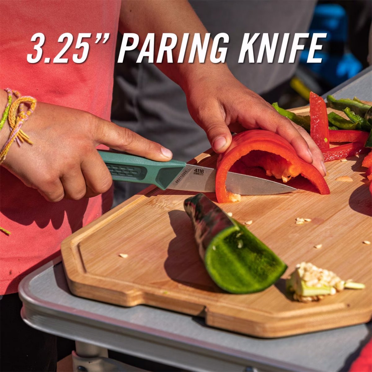 Gerber ComplEAT campingknivset med tre knivar, bladskydd och väska – bild 2