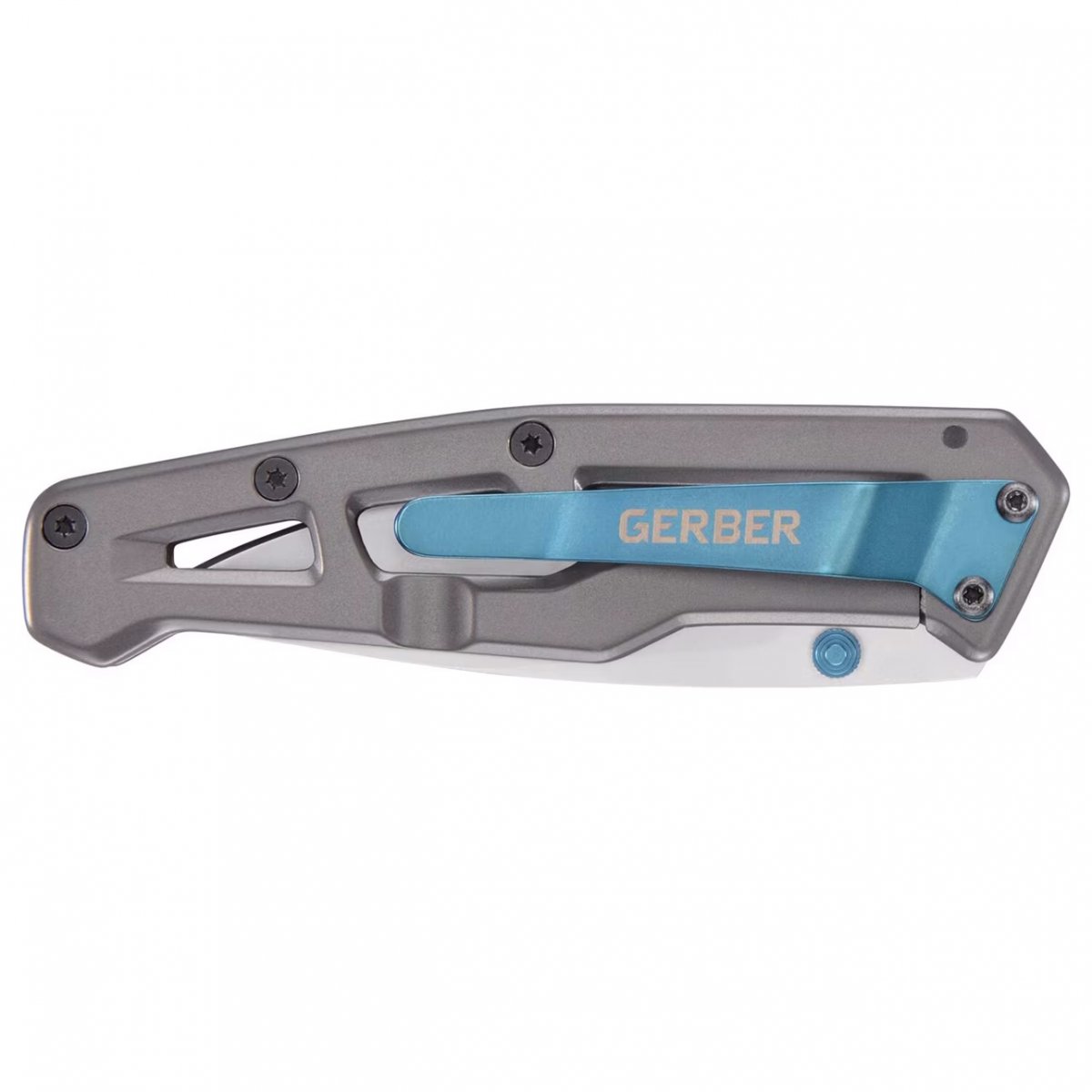 Gerber Paralite fällkniv i silver och blått – bild 3