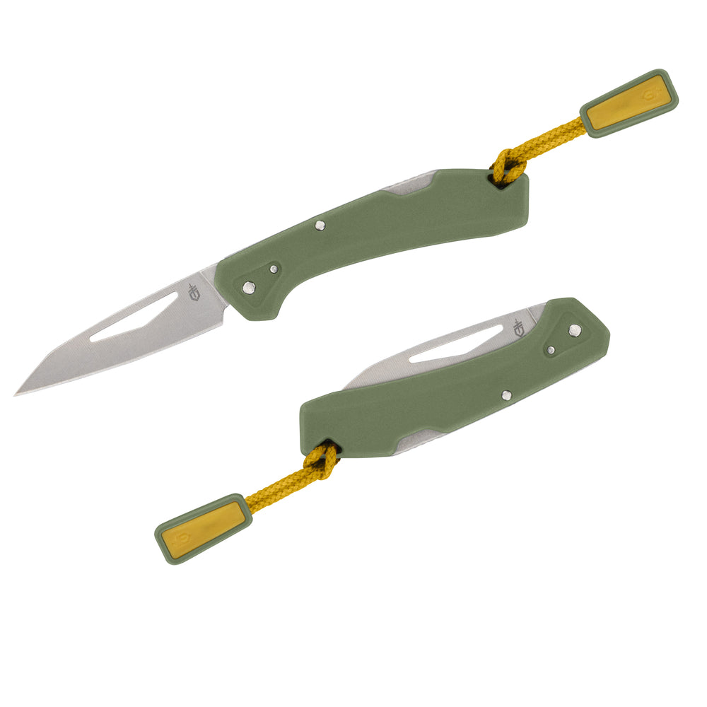 Grön Gerber LST Mini fällkniv med Wharncliffe-blad – bild 4
