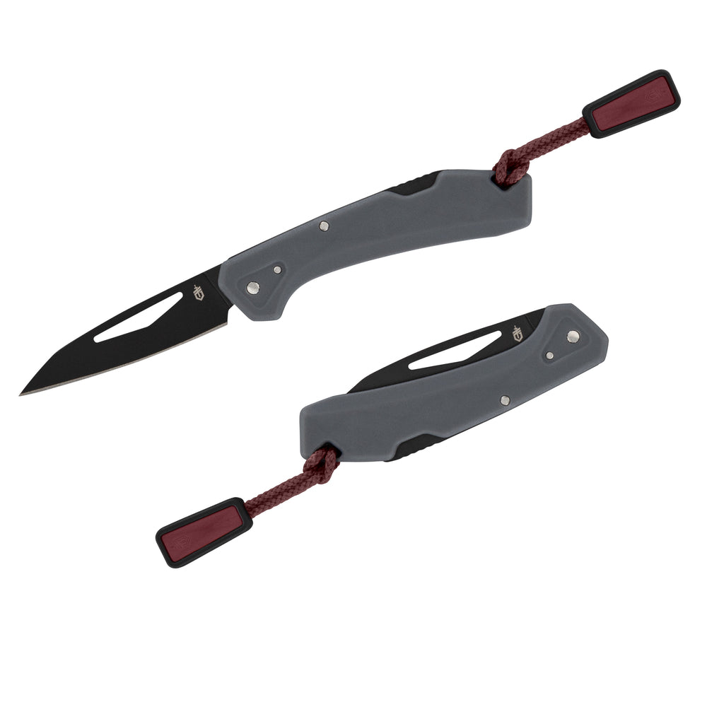 Grå Gerber LST Mini fällkniv med wharncliffe-blad – bild 3