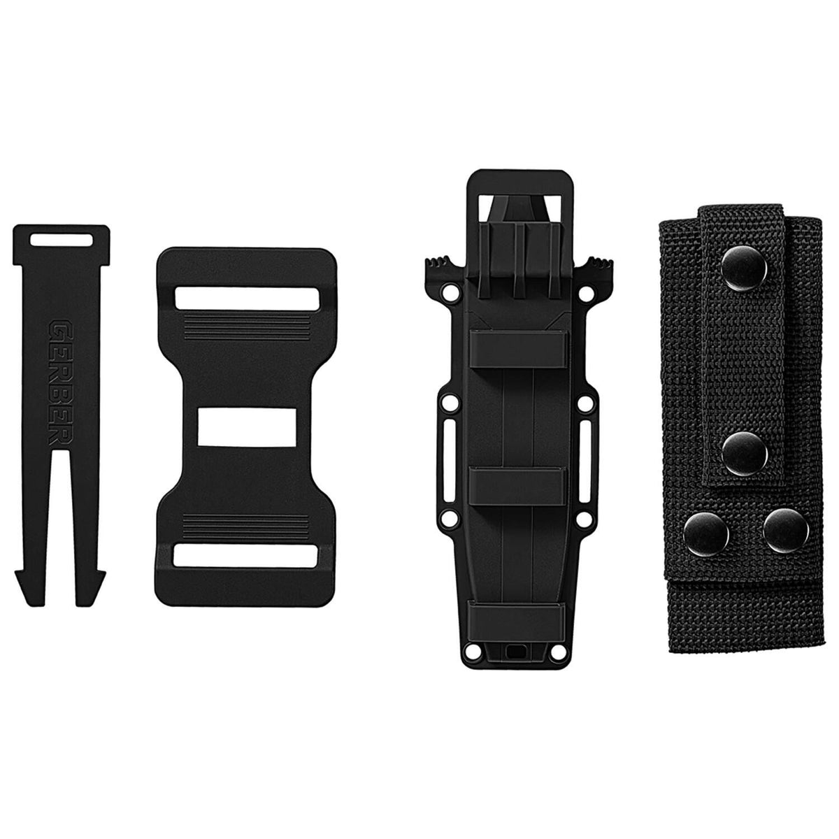 Svart Gerber StrongArm MagnaCut-kniv med fast blad och slida – bild 4