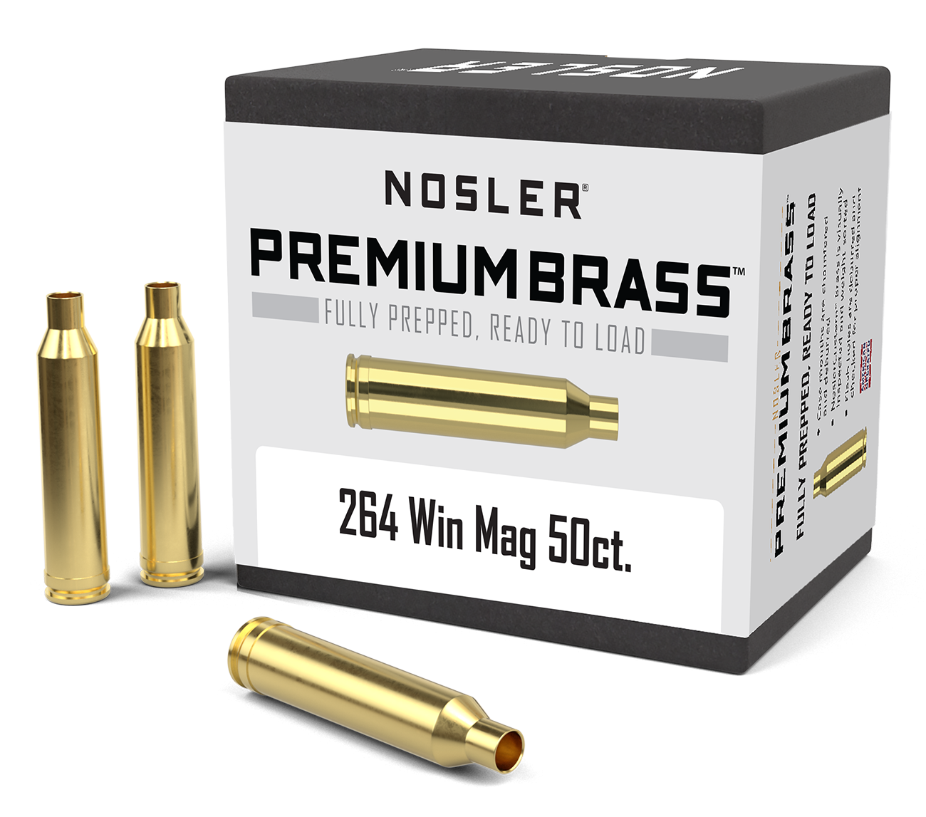 Nosler - Hylsa - .264 Winchester Magnum - Premium Brass - 50st/ask