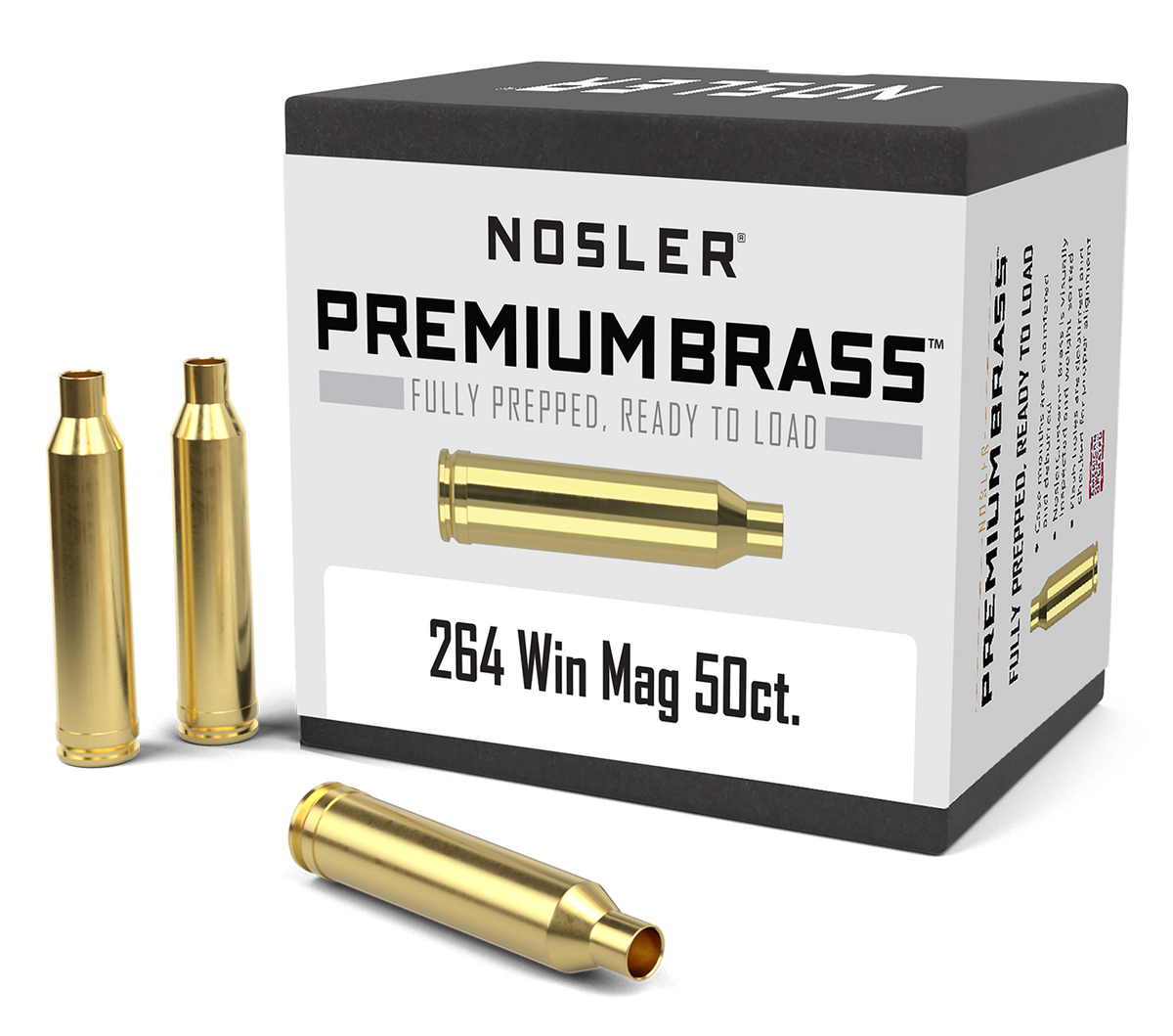 Nosler - Hylsa - .264 Winchester Magnum - Premium Brass - 50st/ask