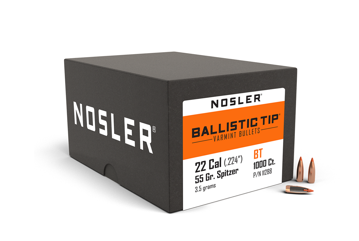 Nosler - Kula - 22 Caliber - 55gr - Ballistic Tip Varmint - 1000st/ask
