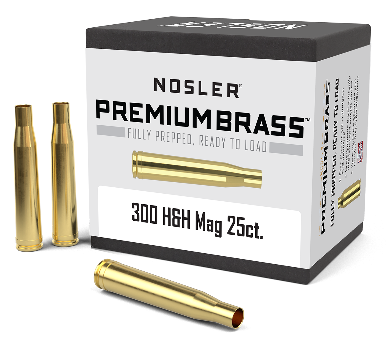 Nosler - Hylsa - 300 H&H Magnum - Premium Brass - 25st/ask