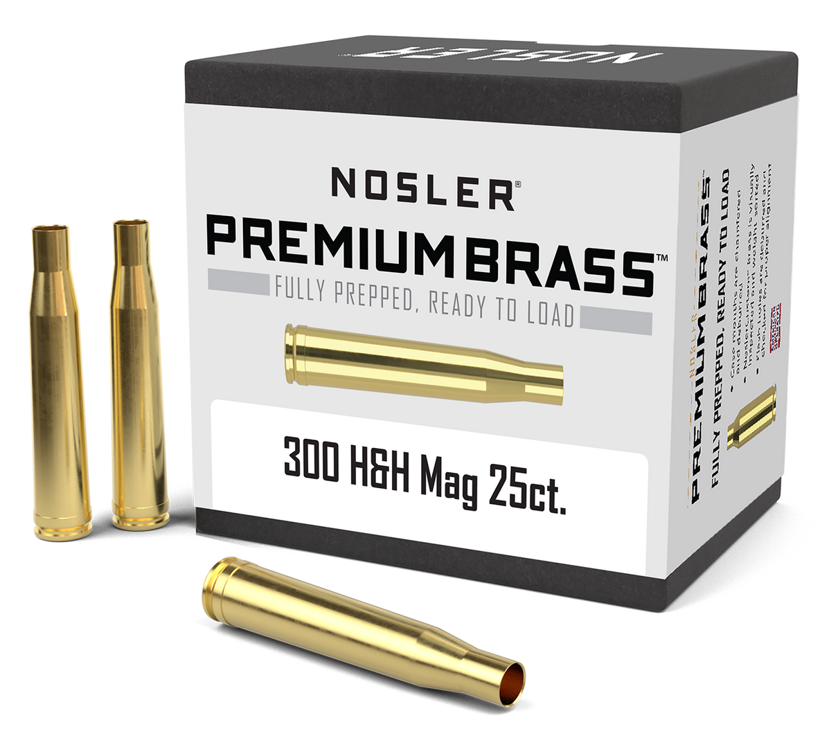 Nosler - Hylsa - 300 H&H Magnum - Premium Brass - 25st/ask