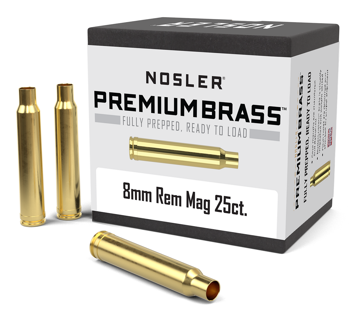 Nosler - Hylsa - 8mm Remington Magnum - Premium Brass - 25st/ask