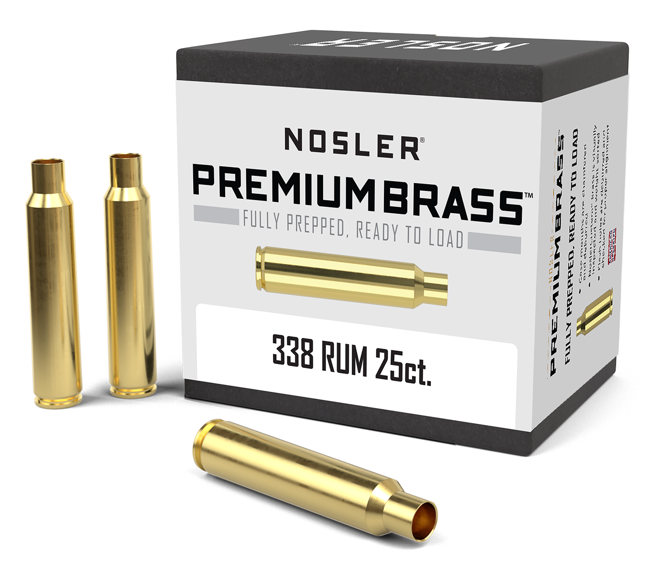 Nosler - Hylsa - .338 Remington Ultra Magnum - Premium Brass - 25st/ask