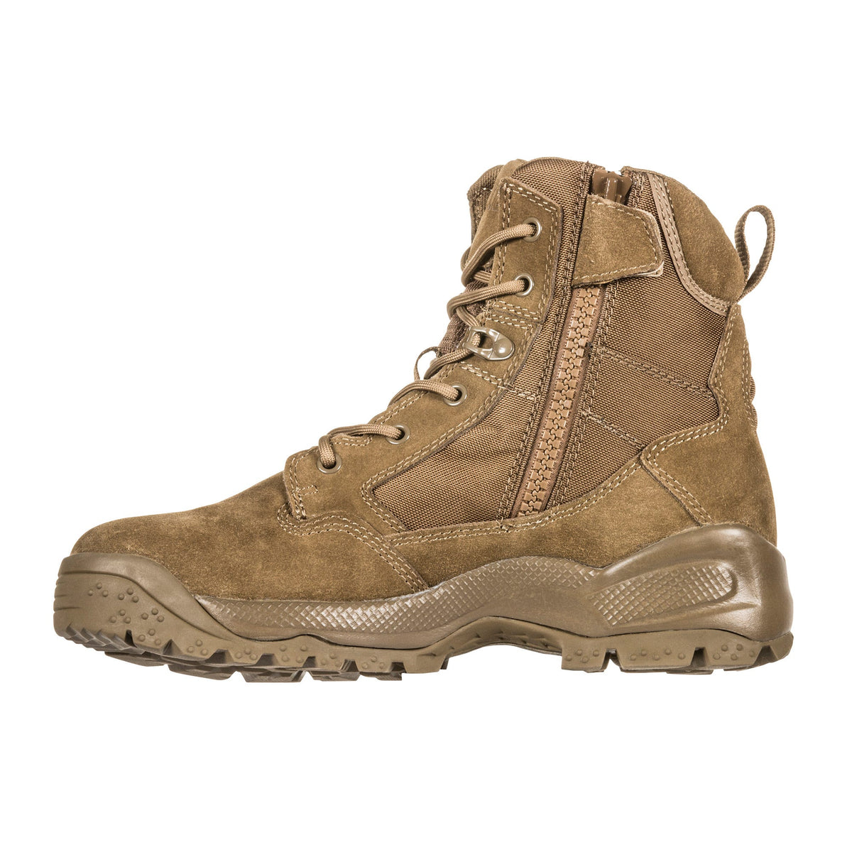 5.11 A.T.A.C. 2.0 6" Side Zip-kängor i Dark Coyote med sidodragkedja