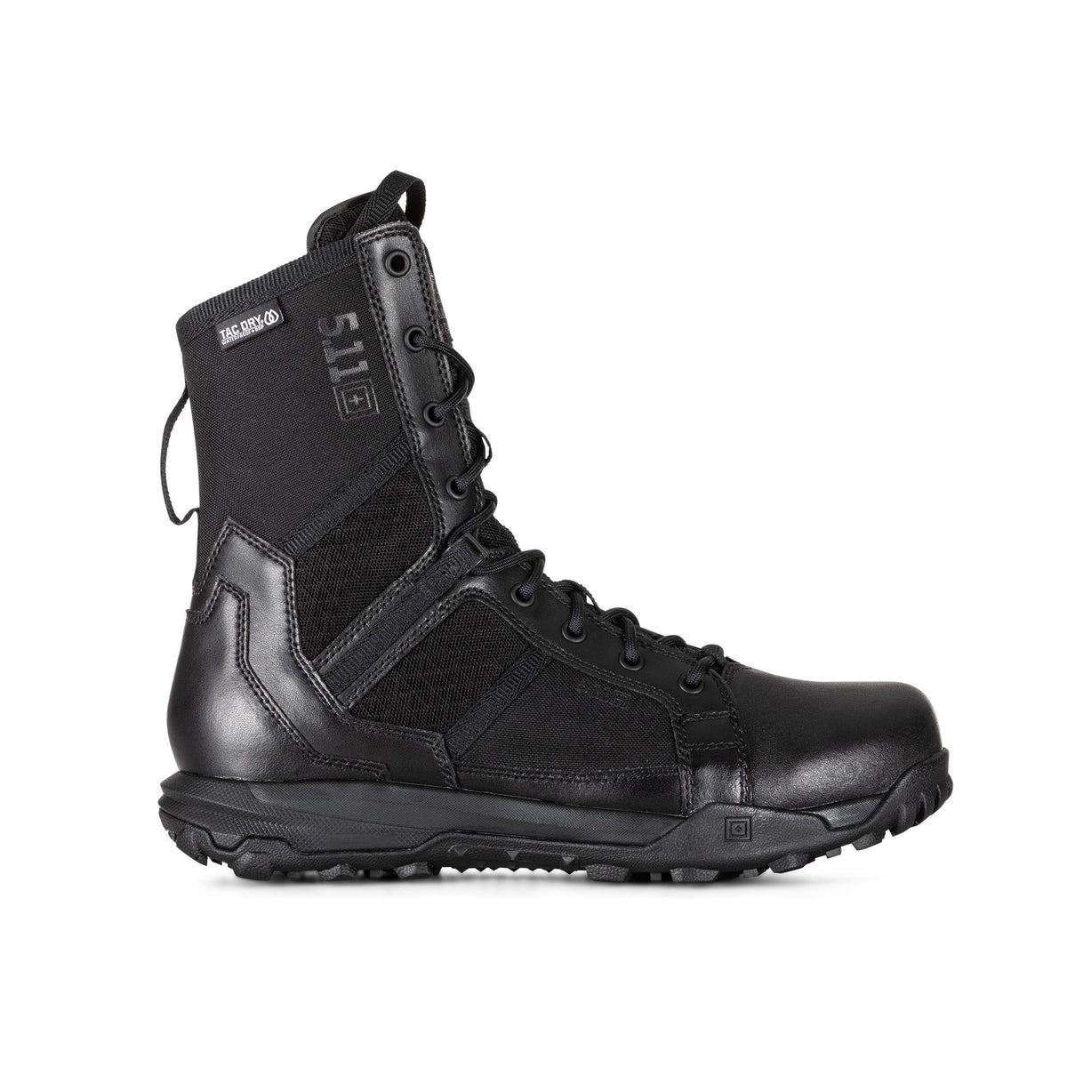 5.11 Tactical A/T 8" Waterproof Side Zip Boot i Black med sidodragkedja och vattentät ovandel