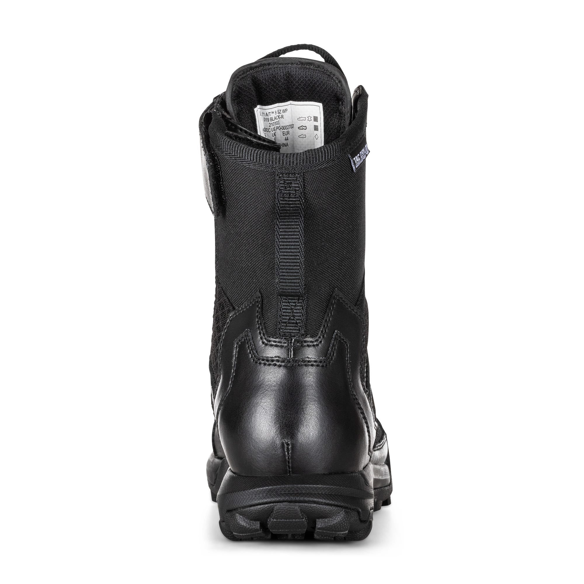 5.11 Tactical A/T 8" Waterproof Side Zip Boot i Black med sidodragkedja och vattentät ovandel