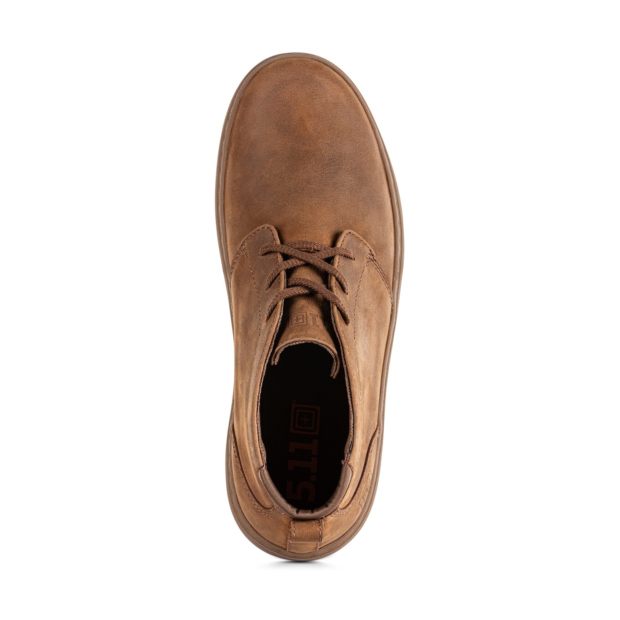 5.11 Chukka Boot i Classic Brown, chukkakänga med ovandel i fullnarvsläder