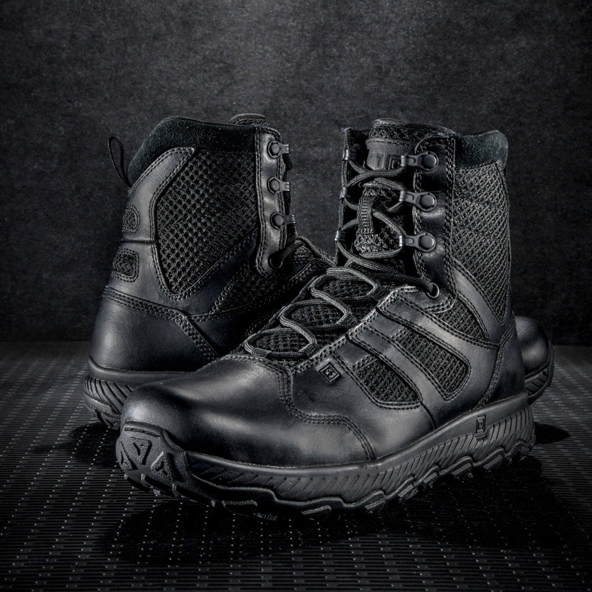 5.11 Tactical Taclite 2.0 6-tums känga i Black med läder- och meshovandel