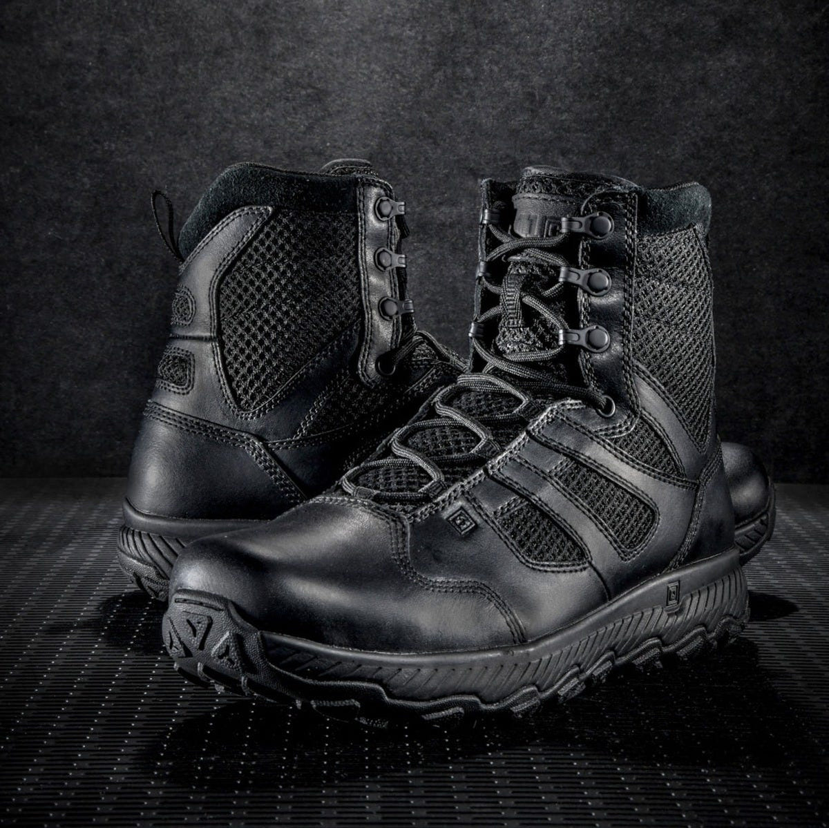 5.11 Tactical Taclite 2.0 6-tums känga i Black med läder- och meshovandel