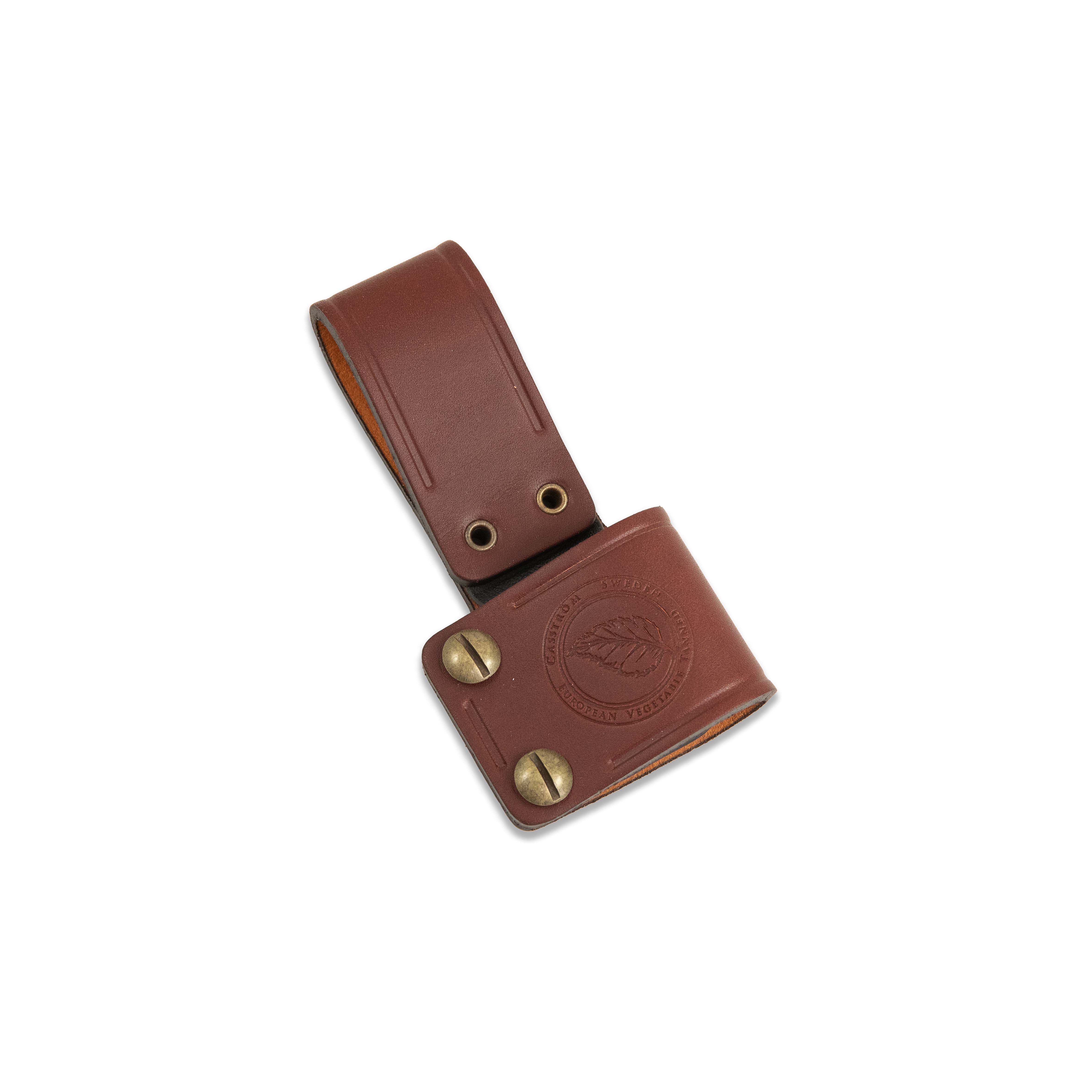 Casström Bältesupphängare kort 11 cm Cognacbrun