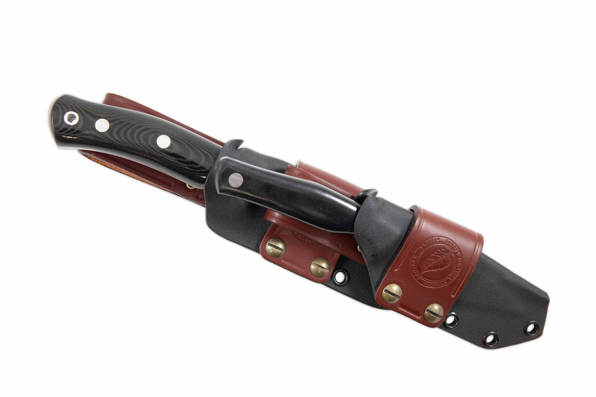 Casström Hunters Combo knivset Svart micarta – bild 2