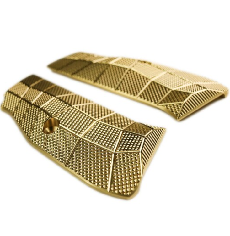 LokGrips - CZ Shadow 2 Palm Swell Brass Gridlok Agressive - Solid