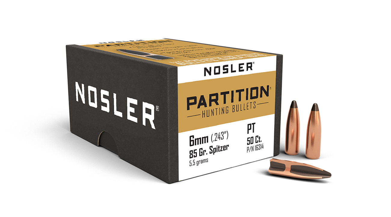 Nosler - Kula - 6mm - 85 gr - Partition - 50st/ask