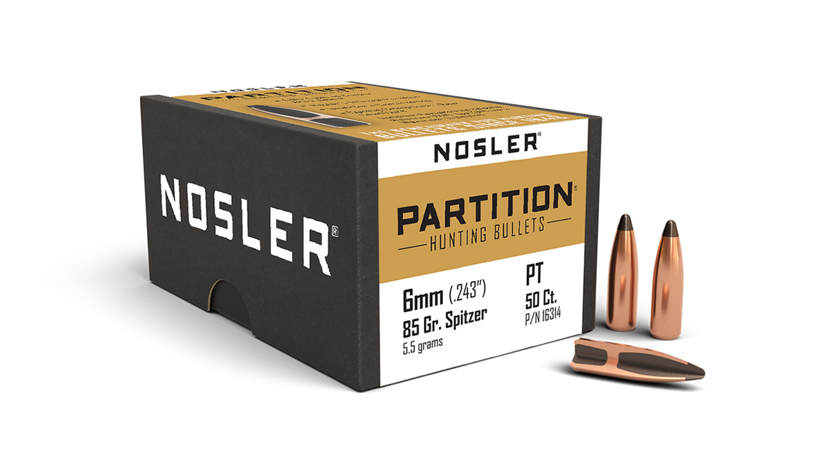 Nosler - Kula - 6mm - 85 gr - Partition - 50st/ask