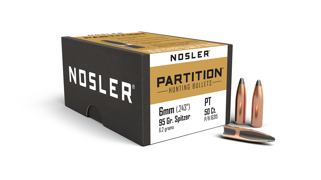 Nosler - Kula - 6mm - 95gr - Partition - 50st/ask