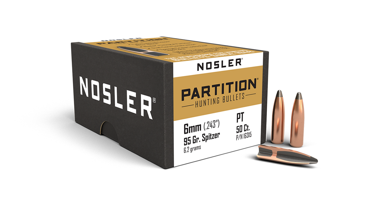Nosler - Kula - 6mm - 95gr - Partition - 50st/ask