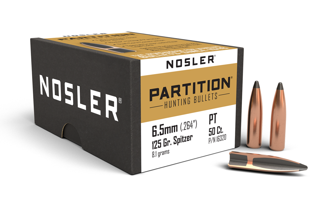 Nosler - Kula - 6.5mm - 125gr - Partition - 50st/ask