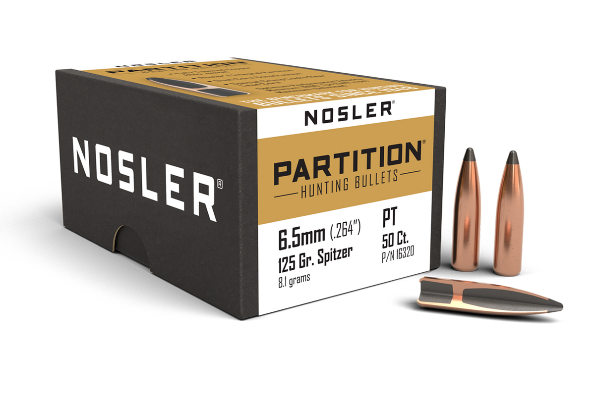 Nosler - Kula - 6.5mm - 125gr - Partition - 50st/ask